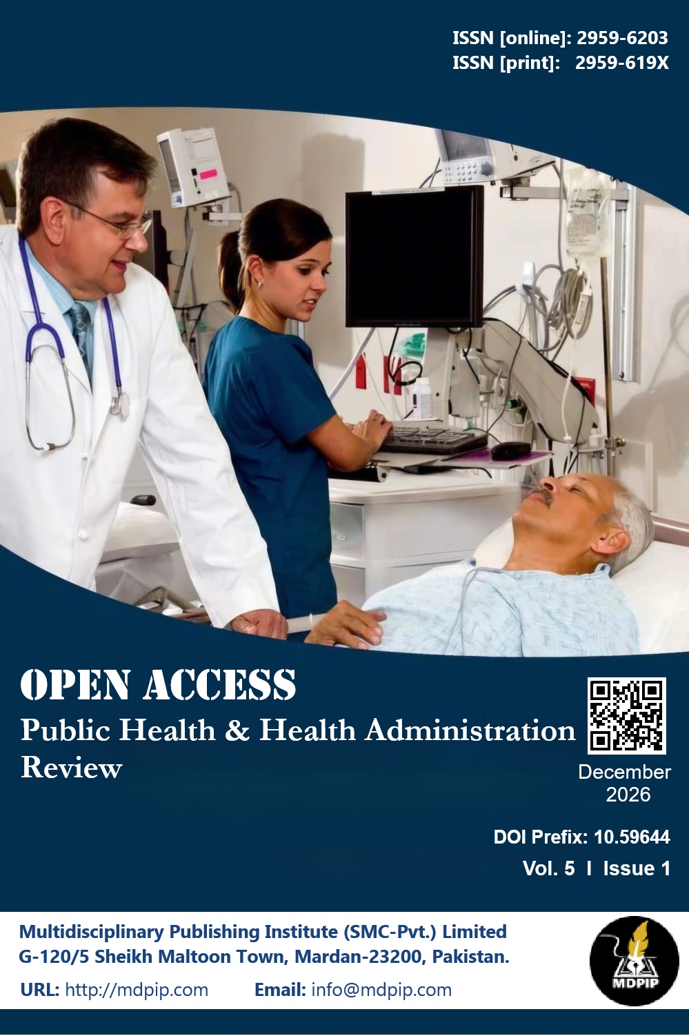 					View Vol. 5 No. 1 (2026): OPEN ACCESS PUBLIC HEALTH AND HEALTH ADMINITSRATION REVIEW
				