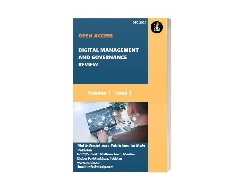 					View Vol. 1 No. 1 (2024): Open Access Dig. Mgt. & Governance Rev.
				