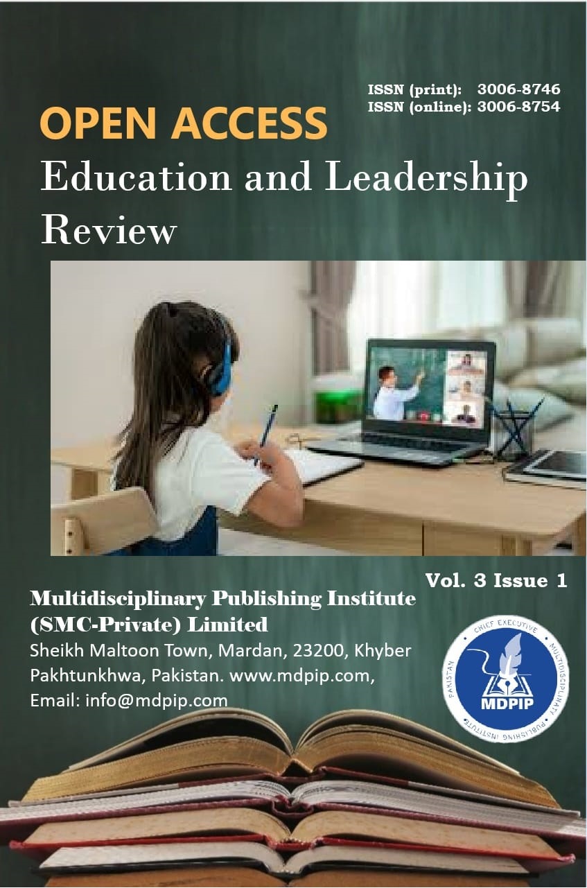 					View Vol. 3 No. 1 (2025): Open Access Edu. & Leadership Rev.
				